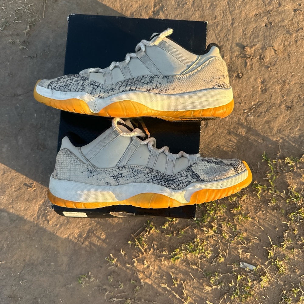 Nike Air Jordan 11 Low Snakeskin Sneakers - Picture 2 of 3